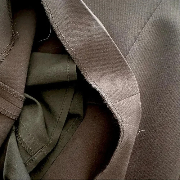 Versace Collection Black Front Zip V Neck Dress Size 12 - Picture 8 of 10